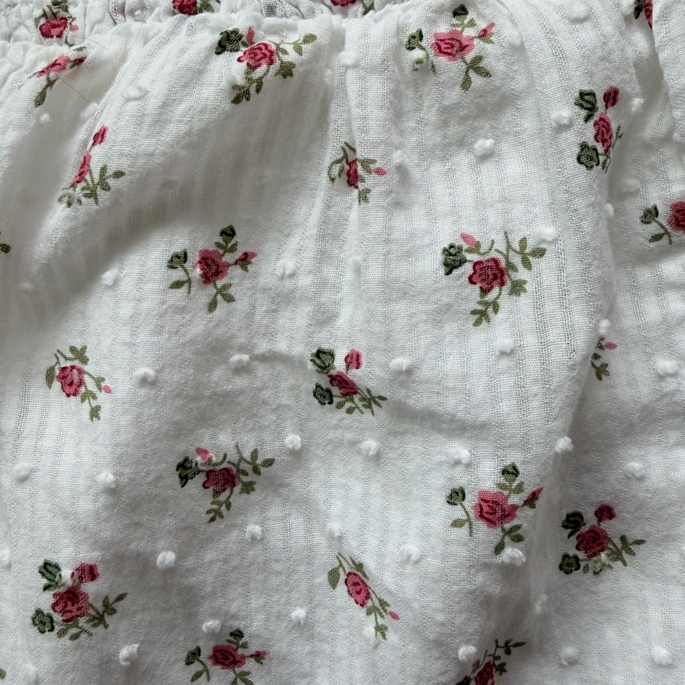 Princess Polly White Floral Ruffle Mini Skirt – Size 4 (AU 8 / EU 36) - Picture 4 of 5